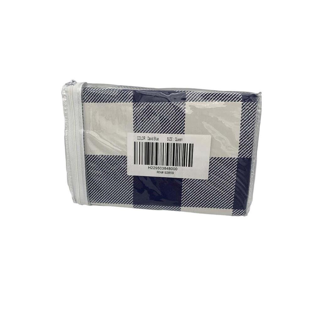 Northern Nights 2-pack Grant Plaid Bed Pillow Shams David Blue